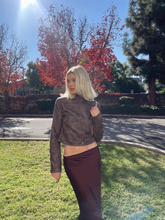 Lizakosht Spring Autumn Faux Leather Pilot Jacket Coat 2023 Vintage Long Sleeve Female Chic Zipper Rock n Roll Punk Tops Short Outwear